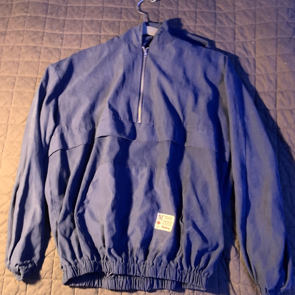 Navy Blue Quarter zip cover up